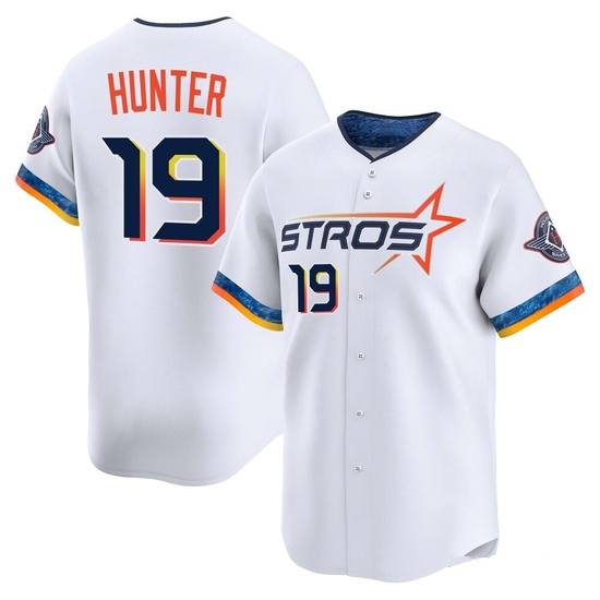 Men's Brian Hunter Houston Astros Limited White 2025 City Connect Jersey