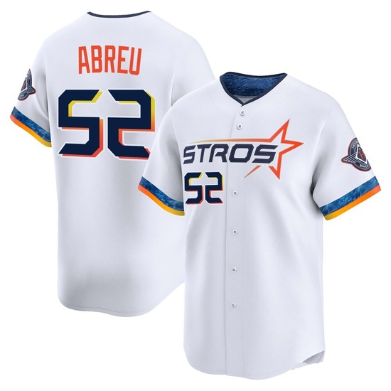 Men's Bryan Abreu Houston Astros Limited White 2025 City Connect Jersey
