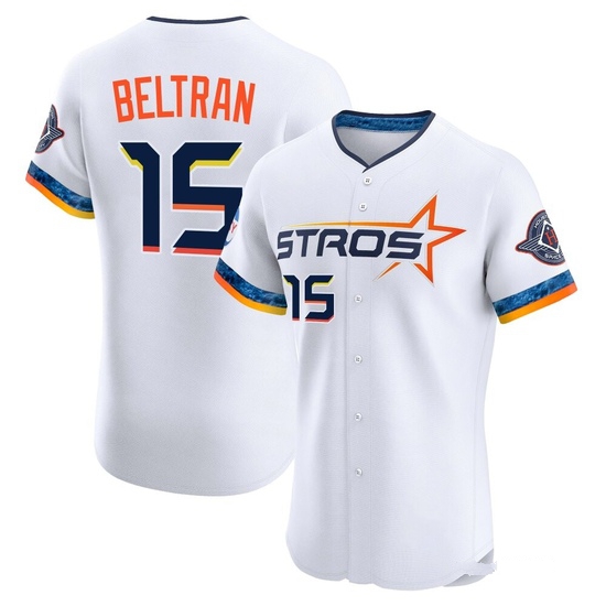 Men's Carlos Beltran Houston Astros Elite White 2025 City Connect Jersey