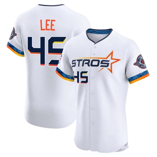 Men's Carlos Lee Houston Astros Elite White 2025 City Connect Jersey