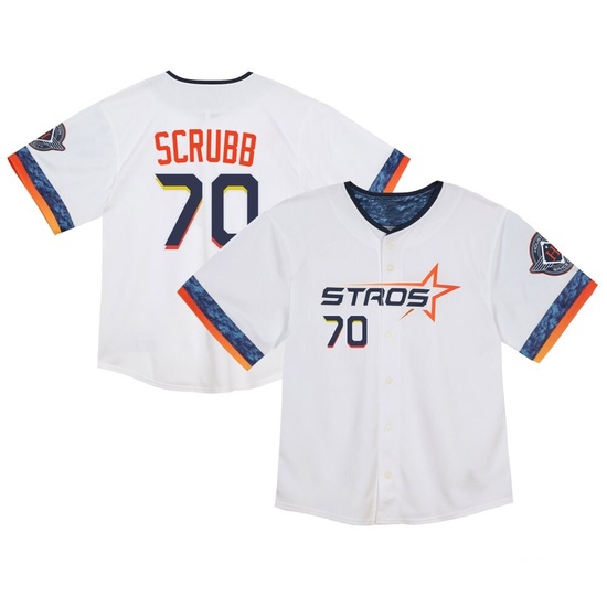 Toddler Andre Scrubb Houston Astros Limited White 2025 City Connect Jersey