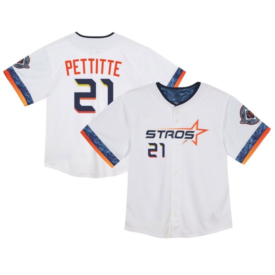 Toddler Andy Pettitte Houston Astros Limited White 2025 City Connect Jersey
