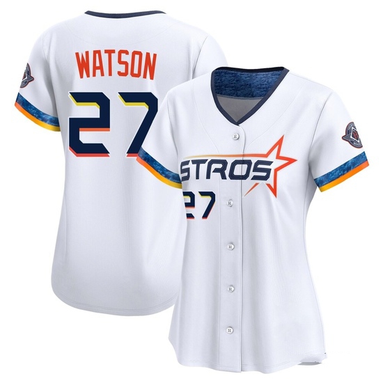 Women's Bob Watson Houston Astros Limited White 2025 City Connect Jersey