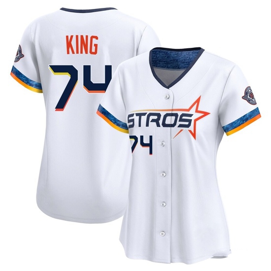 Women's Bryan King Houston Astros Limited White 2025 City Connect Jersey