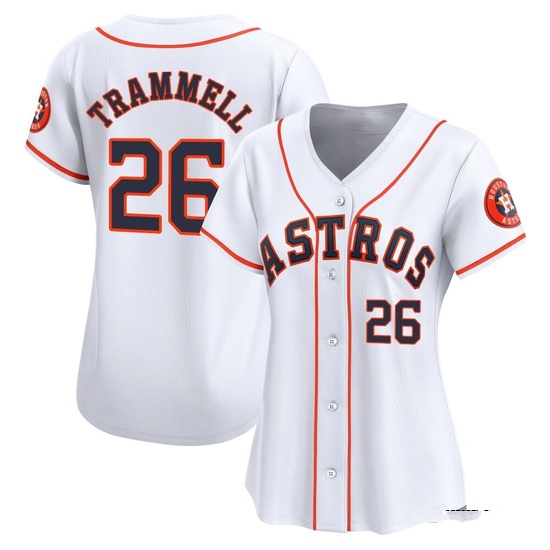 Women's Taylor Trammell Houston Astros Limited White Home Jersey