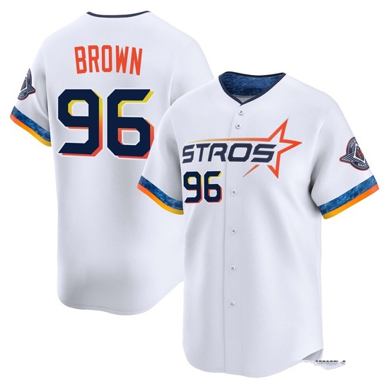 Youth Aaron Brown Houston Astros Limited White 2025 City Connect Jersey