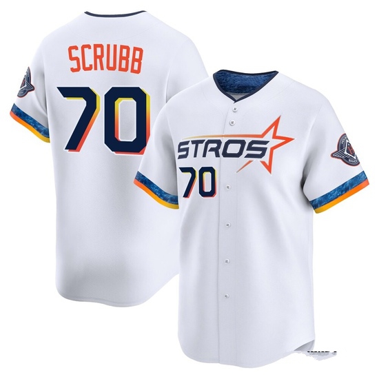 Youth Andre Scrubb Houston Astros Limited White 2025 City Connect Jersey