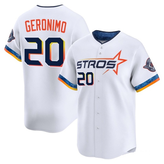 Men's Cesar Geronimo Houston Astros Limited White 2025 City Connect Jersey