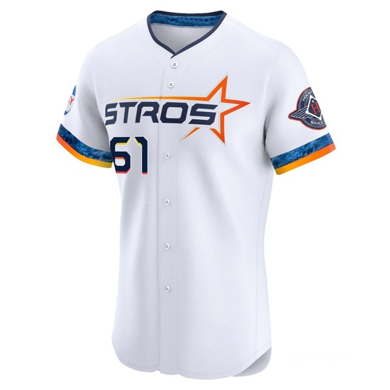 Men's Colton Gordon Houston Astros Elite White 2025 City Connect Jersey - Image 2