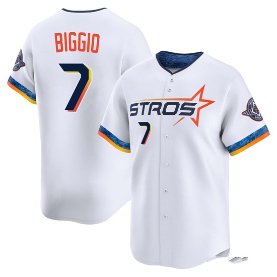 Men's Craig Biggio Houston Astros Limited White 2025 City Connect Jersey