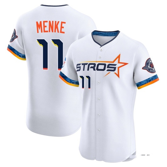 Men's Denis Menke Houston Astros Elite White 2025 City Connect Jersey