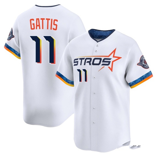 Men's Evan Gattis Houston Astros Limited White 2025 City Connect Jersey