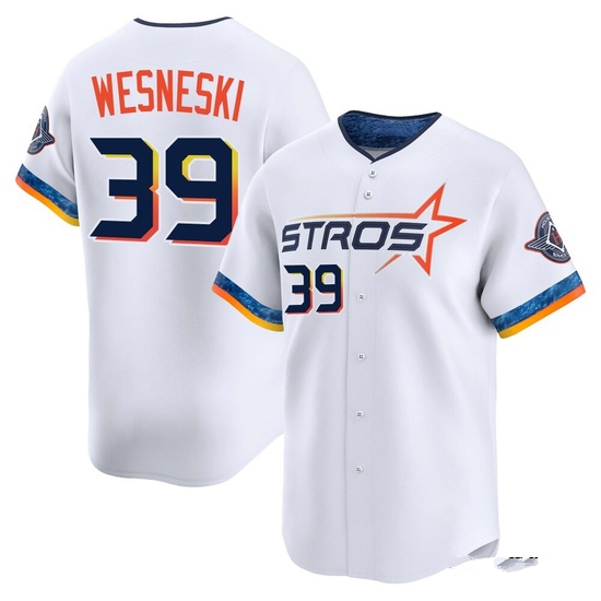 Men's Hayden Wesneski Houston Astros Limited White 2025 City Connect Jersey