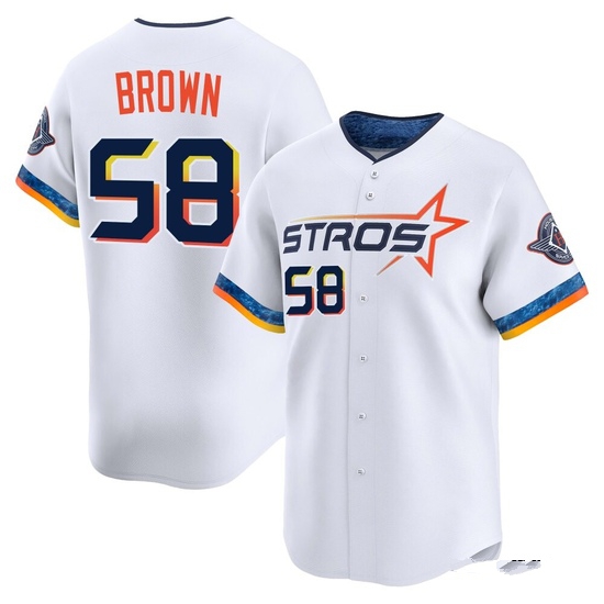 Men's Hunter Brown Houston Astros Limited White 2025 City Connect Jersey
