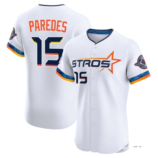Men's Isaac Paredes Houston Astros Elite White 2025 City Connect Jersey