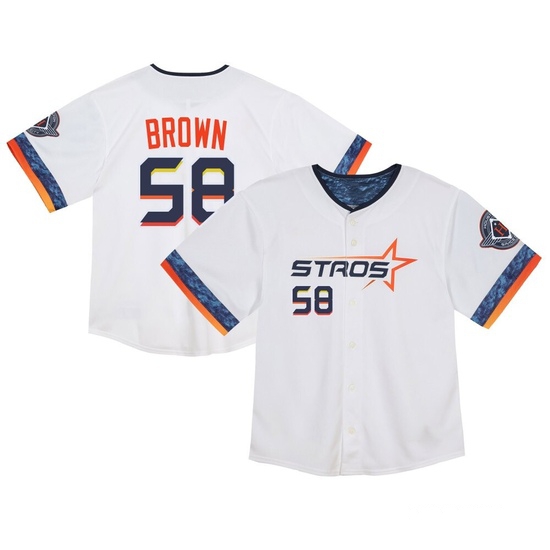 Toddler Hunter Brown Houston Astros Limited White 2025 City Connect Jersey