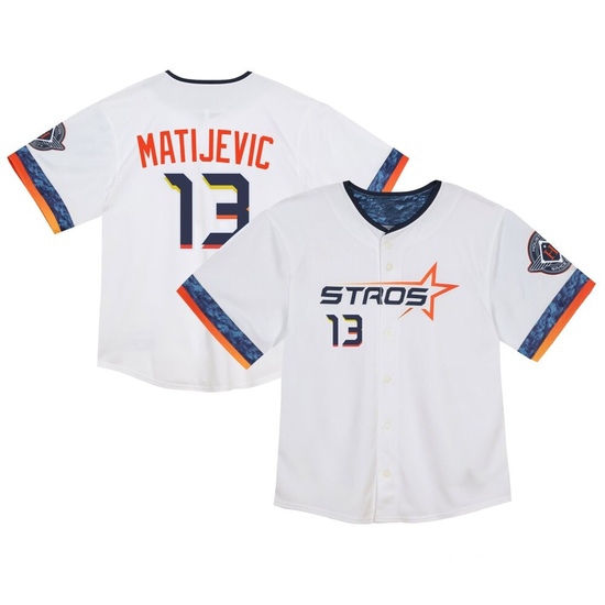 Toddler J.J. Matijevic Houston Astros Limited White 2025 City Connect Jersey