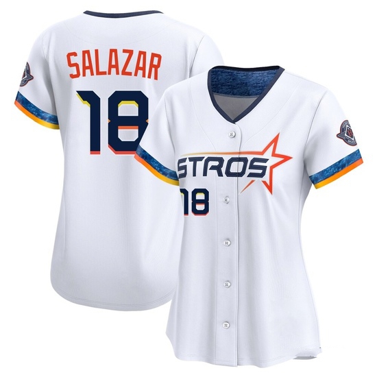 Women's Cesar Salazar Houston Astros Limited White 2025 City Connect Jersey