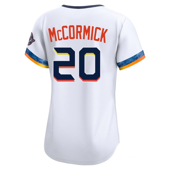 Women's Chas McCormick Houston Astros Limited White 2025 City Connect Jersey - Image 3