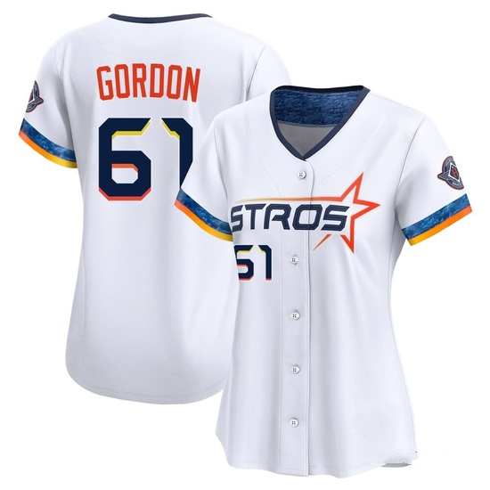 Women's Colton Gordon Houston Astros Limited White 2025 City Connect Jersey