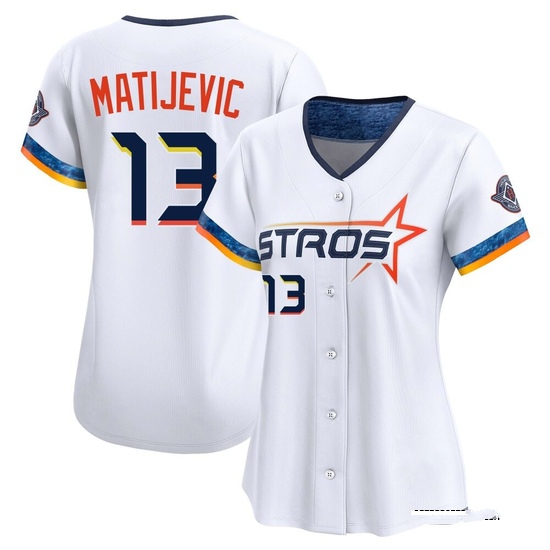 Women's J.J. Matijevic Houston Astros Limited White 2025 City Connect Jersey
