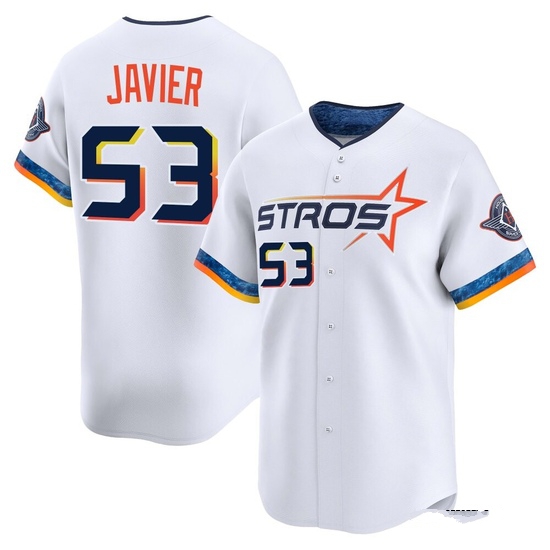 Youth Cristian Javier Houston Astros Limited White 2025 City Connect Jersey