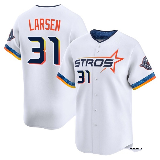 Youth Don Larsen Houston Astros Limited White 2025 City Connect Jersey