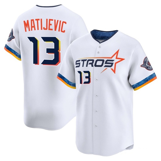 Youth J.J. Matijevic Houston Astros Limited White 2025 City Connect Jersey
