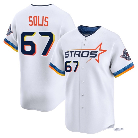 Men's Jairo Solis Houston Astros Limited White 2025 City Connect Jersey