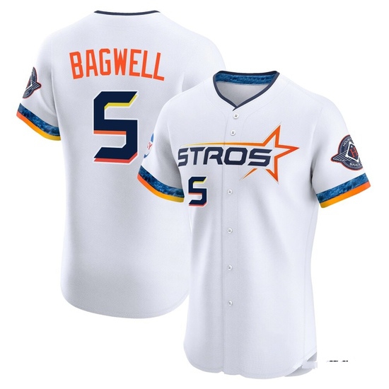 Men's Jeff Bagwell Houston Astros Elite White 2025 City Connect Jersey
