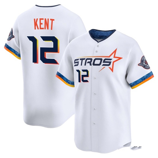 Men's Jeff Kent Houston Astros Limited White 2025 City Connect Jersey