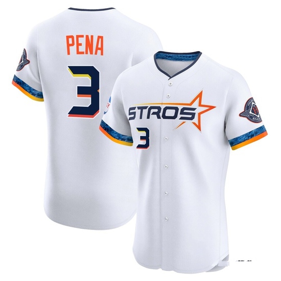 Men's Jeremy Pena Houston Astros Elite White 2025 City Connect Jersey