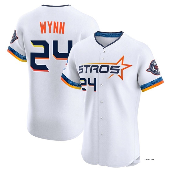 Men's Jimmy Wynn Houston Astros Elite White 2025 City Connect Jersey