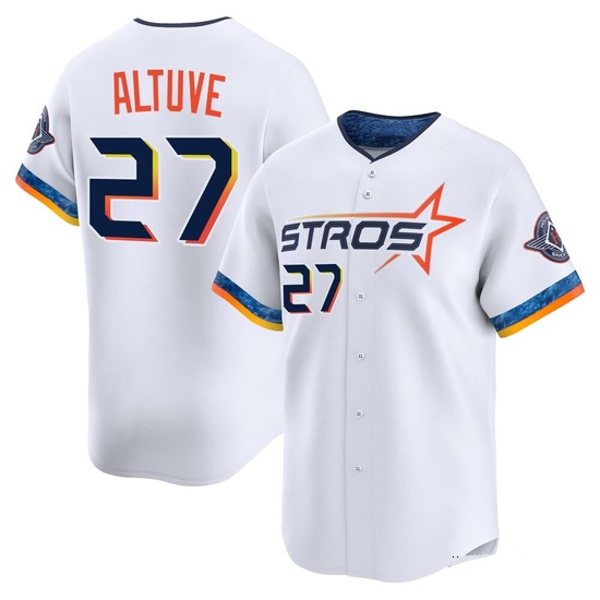 Men's Jose Altuve Houston Astros Limited White 2025 City Connect Jersey