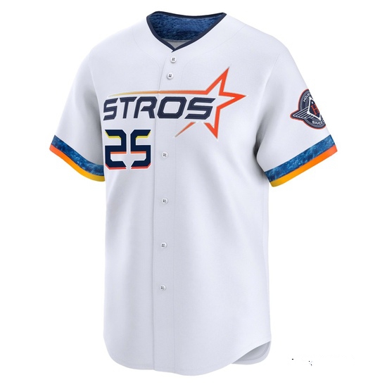 Men's Jose Cruz Jr. Houston Astros Limited White 2025 City Connect Jersey - Image 2