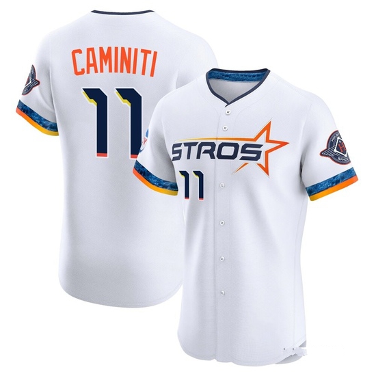 Men's Ken Caminiti Houston Astros Elite White 2025 City Connect Jersey
