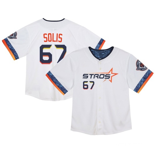Toddler Jairo Solis Houston Astros Limited White 2025 City Connect Jersey