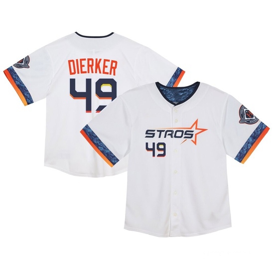 Toddler Larry Dierker Houston Astros Limited White 2025 City Connect Jersey