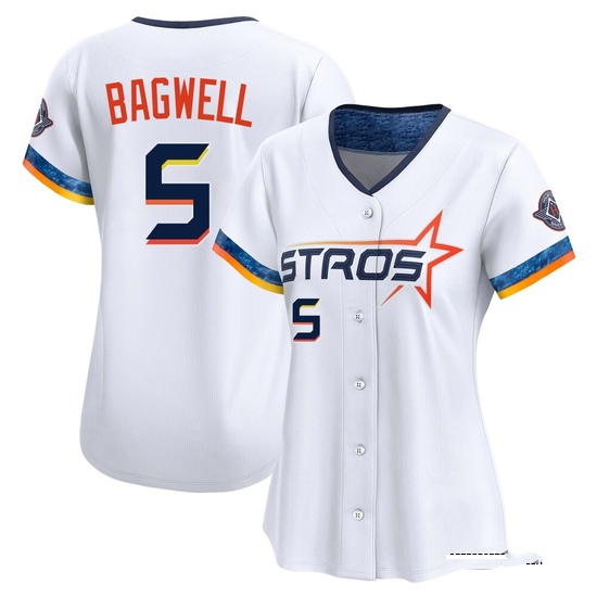 Women's Jeff Bagwell Houston Astros Limited White 2025 City Connect Jersey