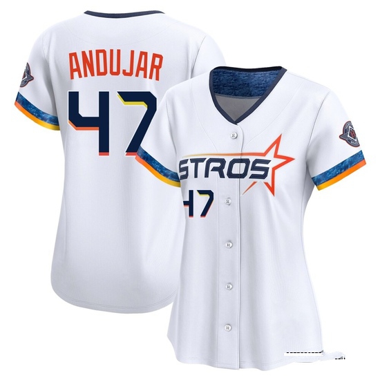 Women's Joaquin Andujar Houston Astros Limited White 2025 City Connect Jersey