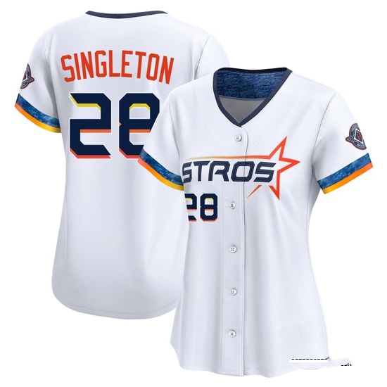 Women's Jon Singleton Houston Astros Limited White 2025 City Connect Jersey