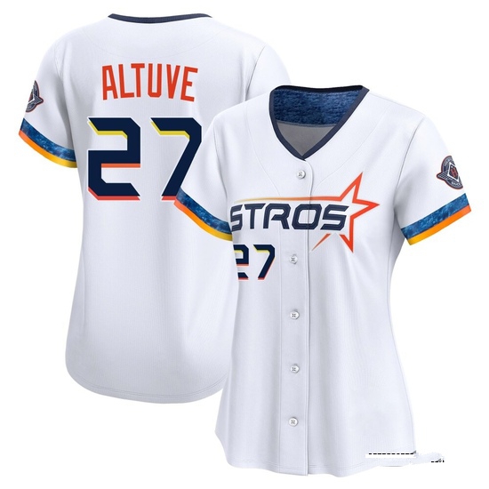 Women's Jose Altuve Houston Astros Limited White 2025 City Connect Jersey