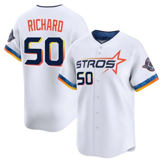 Youth J.R. Richard Houston Astros Limited White 2025 City Connect Jersey