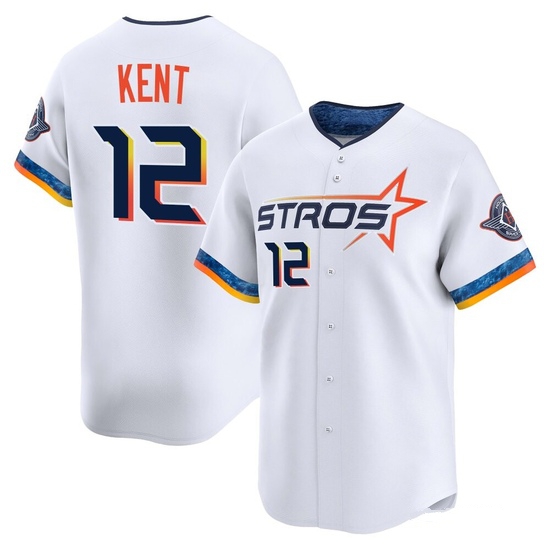 Youth Jeff Kent Houston Astros Limited White 2025 City Connect Jersey
