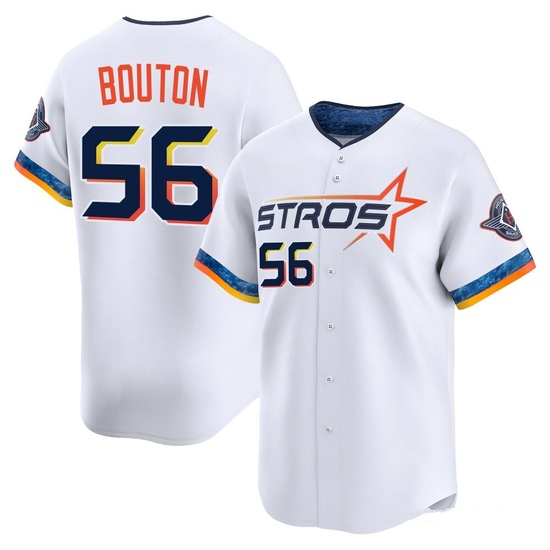 Youth Jim Bouton Houston Astros Limited White 2025 City Connect Jersey