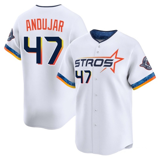 Youth Joaquin Andujar Houston Astros Limited White 2025 City Connect Jersey