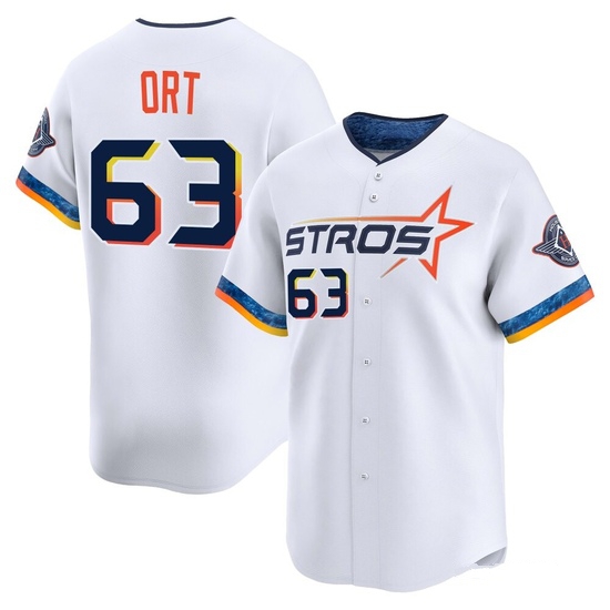 Youth Kaleb Ort Houston Astros Limited White 2025 City Connect Jersey