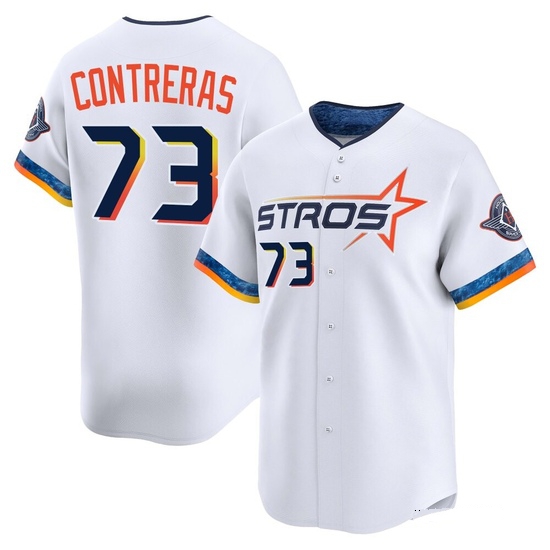 Men's Luis Contreras Houston Astros Limited White 2025 City Connect Jersey
