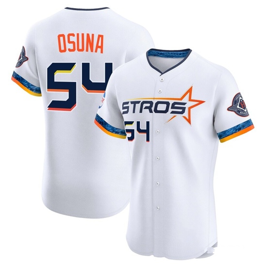 Men's Roberto Osuna Houston Astros Elite White 2025 City Connect Jersey