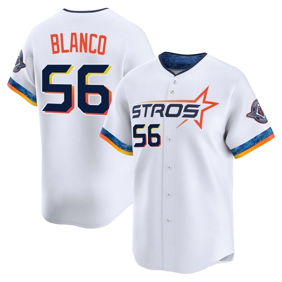 Men's Ronel Blanco Houston Astros Limited White 2025 City Connect Jersey